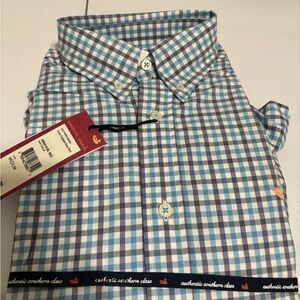 Southern Marsh Blue and White Checkered Shirt